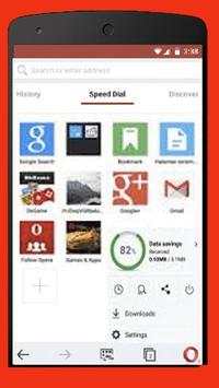 Fast Opera Mini 2017 tips स्क्रीनशॉट 2