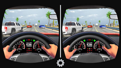 VR Traffic Racing In Car Drive screenshot 1