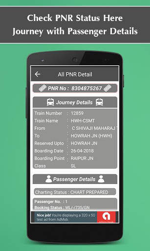 Railway PNR Status - Running Train Live Status screenshot 3