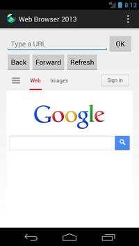 Web Browser 2013 screenshot 1