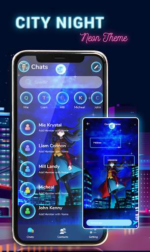 Neon Messenger for SMS - Color Messages screenshot 5