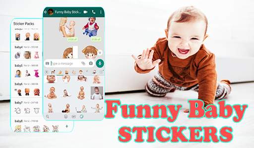 Stickers🥳Funny Baby WAStickerApps for WhatsApp screenshot 1