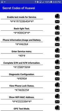 Secret Codes Of Huawei скриншот 2