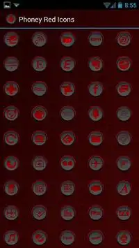 Phoney Red Apex Nova ADW Holo screenshot 2