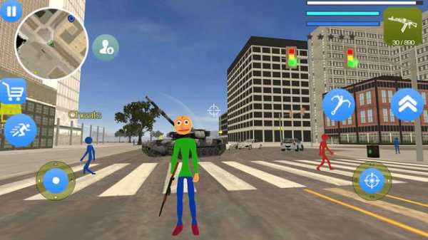 Buldy Stickman Rope Hero Vegas Gangster Survive screenshot 2