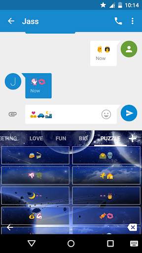 Star Dream Emoji Keyboard Skin screenshot 5