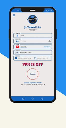Jx Tunnel Lite Vpn screenshot 2