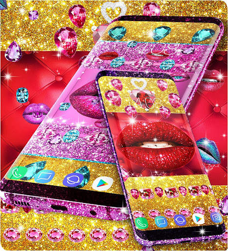 Glitter lips live wallpaper screenshot 6