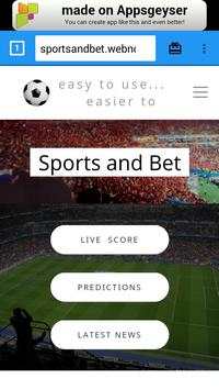 Sports and Bet Browser screenshot 1