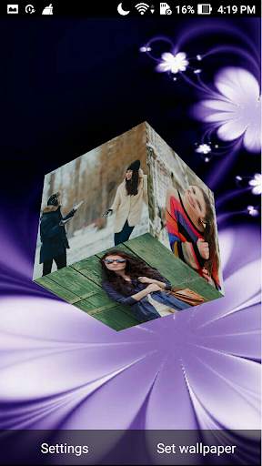 3D Photo Cube Live Wallpaper screenshot 5