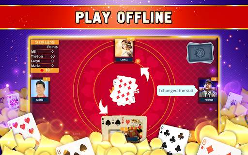 Crazy 8 Offline -Single Player screenshot 9