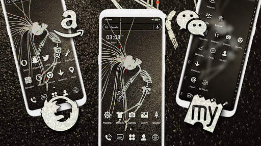 Girly Skeleton Launcher Theme screenshot 4