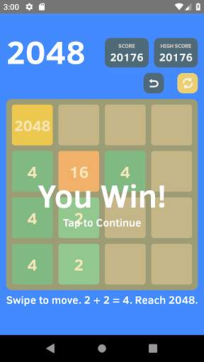 2048 Simple Puzzle Game screenshot 2
