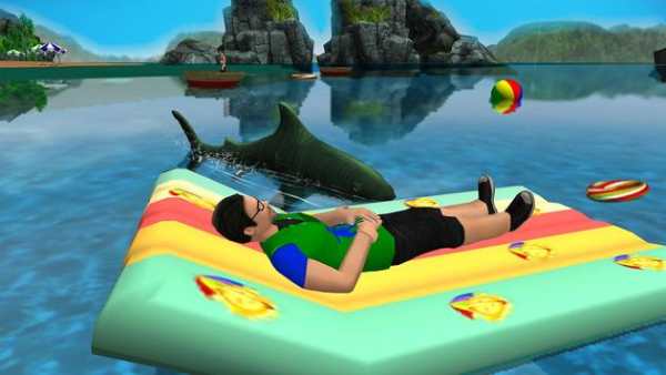 Shark Attack Game - Blue whale sim screenshot 6