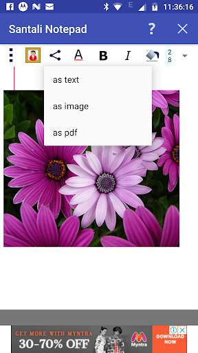 Santali Notepad screenshot 4