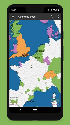 Countries Been: Visited Places screenshot 3