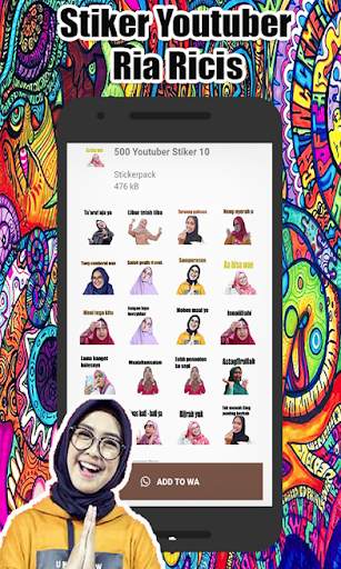Youtuber Lucu Indonesia 2020 WAStickerApps screenshot 2
