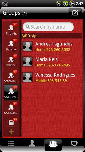 GOContacts theme Finesse screenshot 3