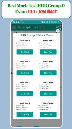 RRB Group D Exam Mock Tests or Practice Sets App скриншот 3