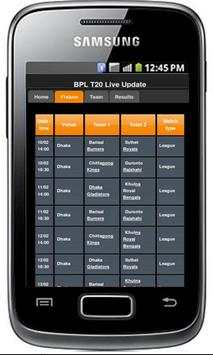 BPL T20 Cricket Live Update screenshot 1
