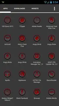Phoney Red Apex Nova ADW Holo screenshot 1
