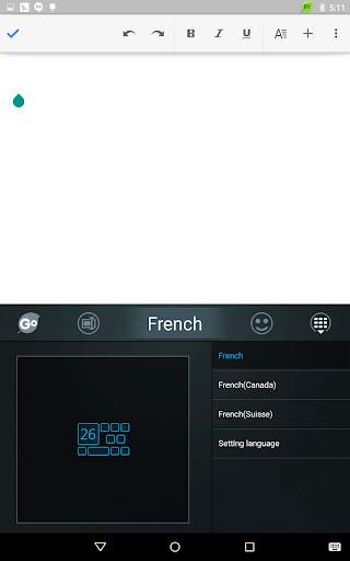 French Language - GO Keyboard screenshot 11