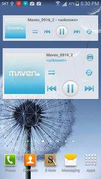 MAVEN Player Blue Widget screenshot 1