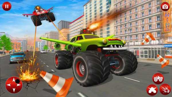 Flying Monster Car Super Moto Robot Transformation screenshot 4