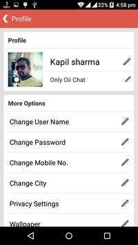Oii Chat Messenger Chating App screenshot 4