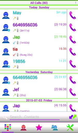 Theme RocketDial White Colors screenshot 5