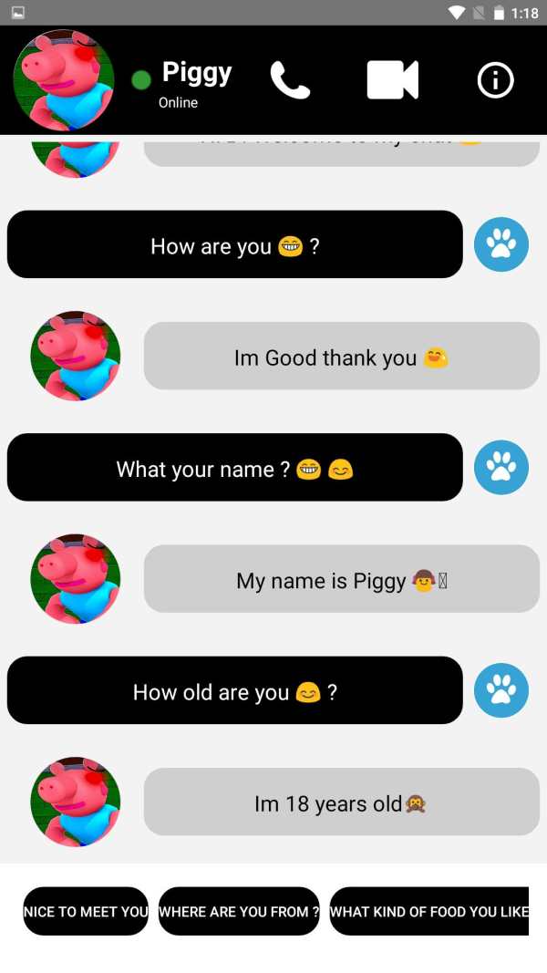 Scary Piggy Granny Fake call screenshot 2