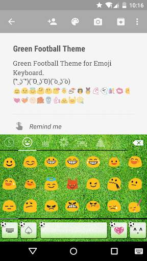 Green Football Emoji Keyboard स्क्रीनशॉट 2