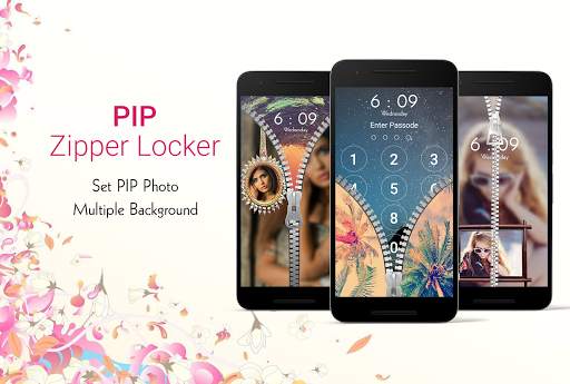 PIP Lock Screen Zipper screenshot 1