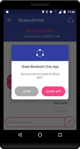 Bluetooth Chat (Messenger) screenshot 8