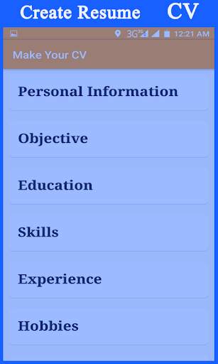 CV Maker, Professional Resume screenshot 1