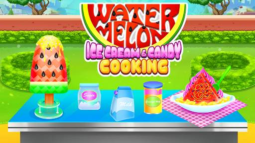 Watermelon Ice Cream and Candy Cooking screenshot 1