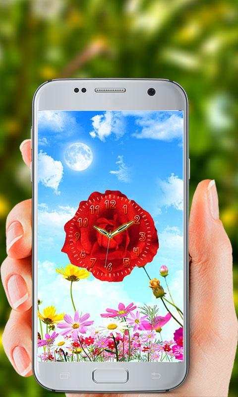 Flower Clock Live Wallpaper screenshot 4