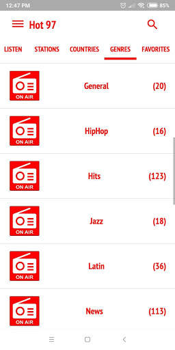 Hot 97 Radio app New York screenshot 2
