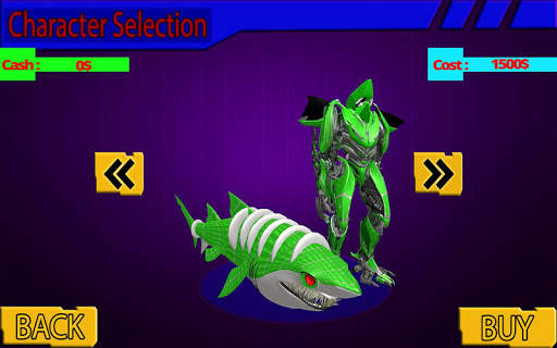 Warrior Robot Shark Game:Angry Shark Simulator App screenshot 18
