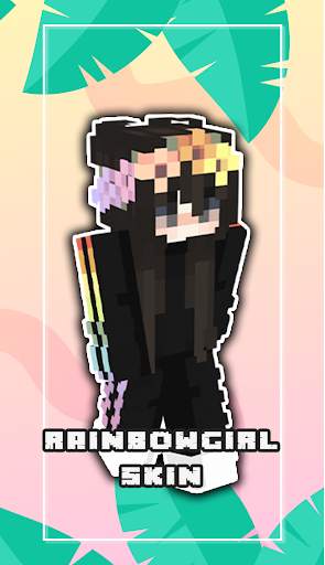 Rainbow Girl Skin For Minecraft screenshot 2