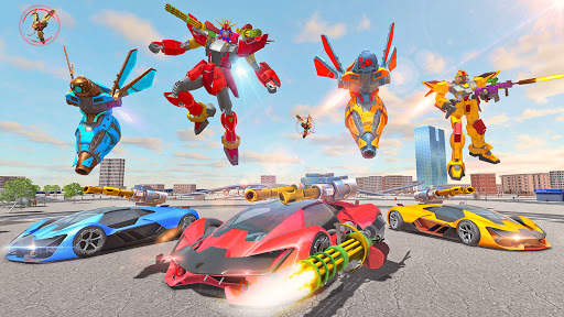 Bee Robot Car Game - Robot Transforming Games screenshot 3