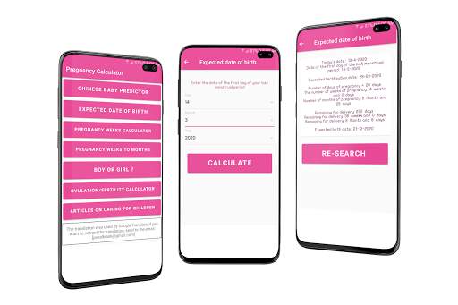 Pregnancy Calculator and Chinese Table Calendar screenshot 7