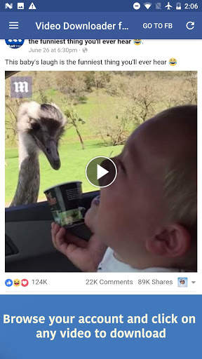 Video Downloader For Facebook screenshot 1