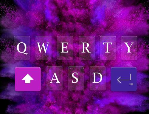 Grand Purple Emoji Keyboard Theme screenshot 5
