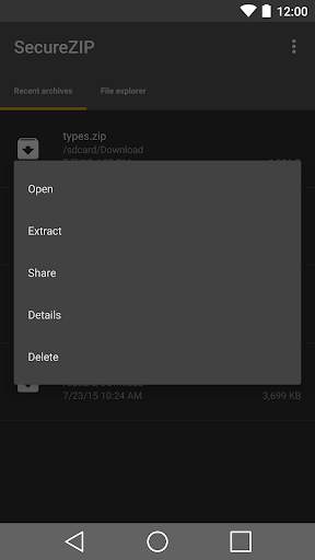 SecureZIP Reader screenshot 3