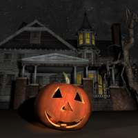 Halloween House 3D Wallpaper logo
