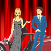 Olga goes to party, Dress up icon