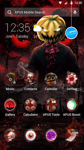 Red Scary Pumpkin Halloween theme🎃 screenshot 4