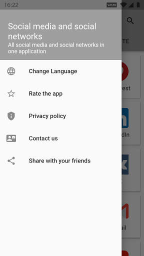 All social media and social networks in one app screenshot 2