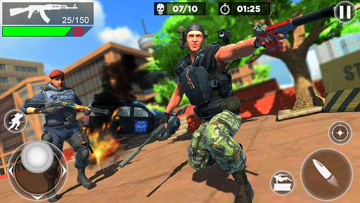 US Police Fire Free Unknown Battlegrounds Squad screenshot 2